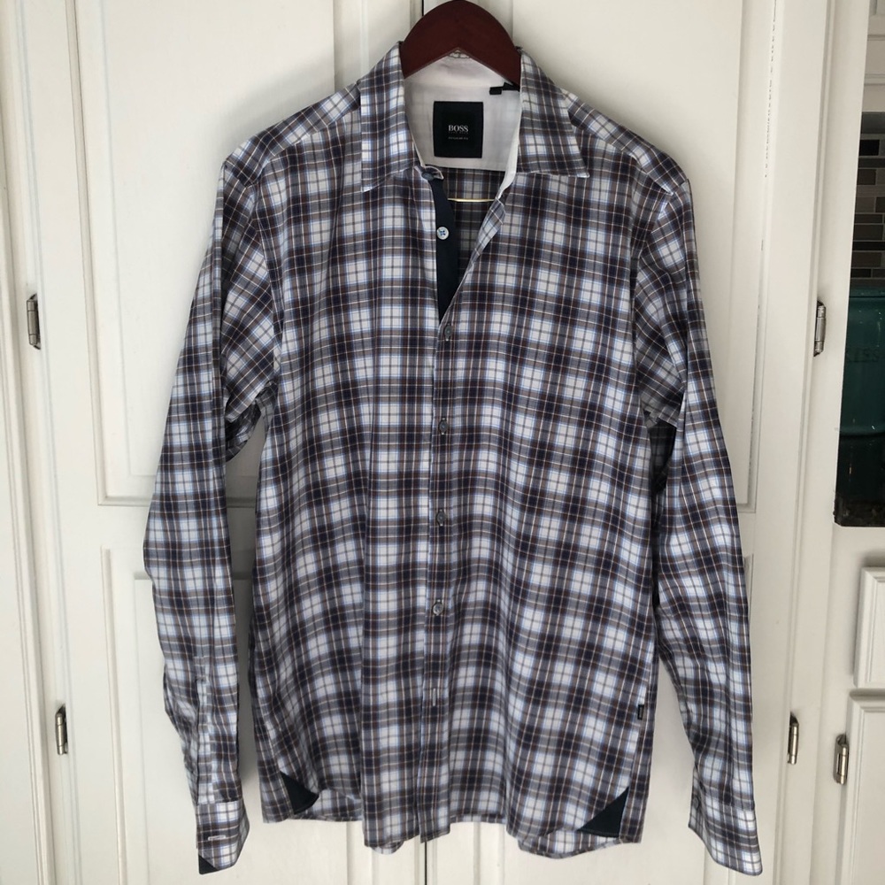 Hugo Boss button up dress shirt sz Large